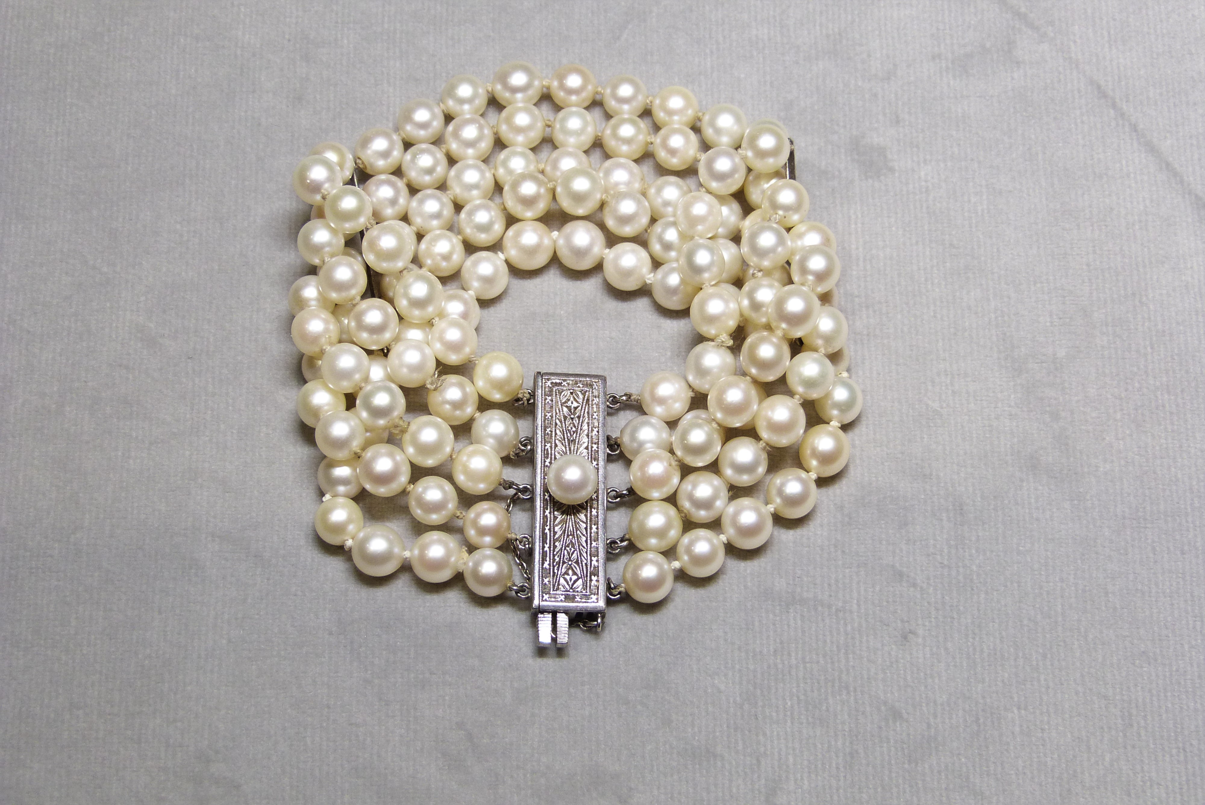 Bracelet En Perles De Culture - Bijou Femme Neuf Sans Emballage