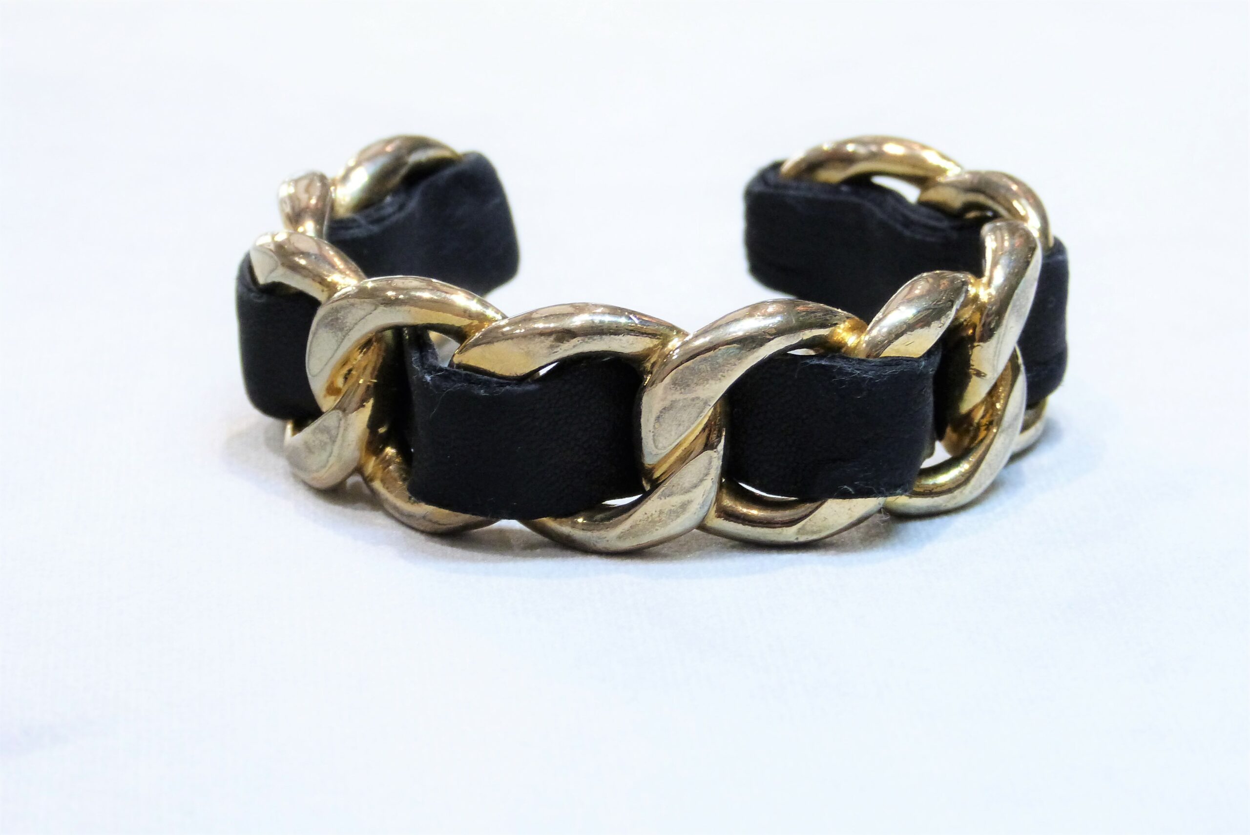 Chanel leather bracelet hot sale